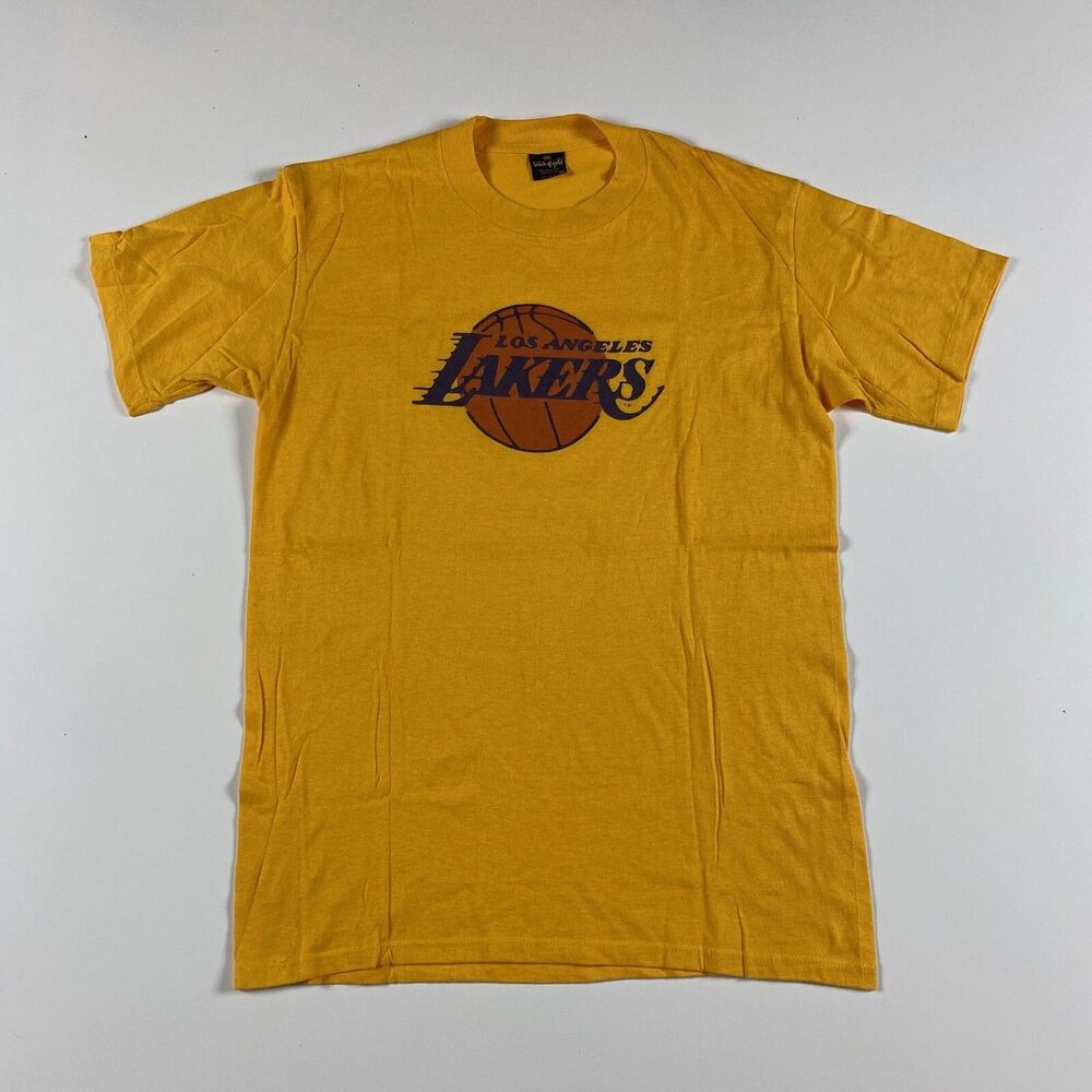 Los Angeles Lakers 1980s Vtg Touch of Gold Tag Thin Single Stitch XL T Shirt